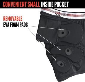 img 3 attached to 🩲 Women's Padded Shorts for Roller Derby, Skateboarding, and Skating - Triple Eight RD Bumsaver