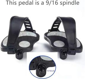 img 3 attached to 🚴 YBEKI Exercise Bike Pedals: Spin Bike & Indoor Stationary Bike Straps, 6 Month Warranty