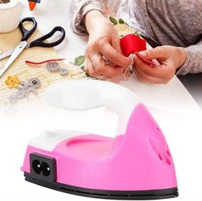 img 2 attached to 🔌 ACHENYUANYUAN Mini Electric Iron Handy Heat Press: Portable Travel Irons for DIY Art and Craft, Crafting Clothes and Sewing Supplies