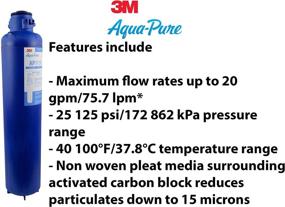 img 2 attached to 🚰 3M Aqua-Pure AP910R Water Filter Cartridge: Sanitary Quick Change Replacement, 1 Per Case - Find Now!