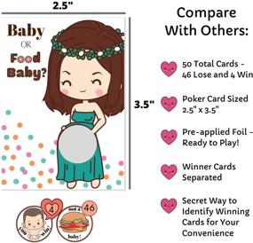 img 2 attached to 🎉 50 Baby Shower Game Scratch Off Lottery Tickets - Diaper Raffle Card Game | Fun Party Game for Gender Reveal and Baby Shower Prizes | HappiBox (Blue)