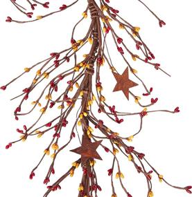 img 2 attached to CWI Gifts Garland 40 Inch Burgundy
