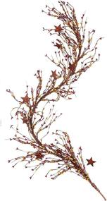 img 3 attached to CWI Gifts Garland 40 Inch Burgundy