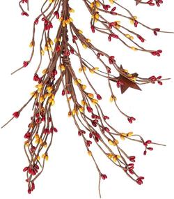img 1 attached to CWI Gifts Garland 40 Inch Burgundy
