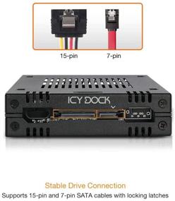 img 3 attached to 📥 ICY DOCK 2.5-дюймовый мобильный отсек для HDD/SSD SAS/SATA для внешнего 3.5-дюймового слота - беслотовый дизайн в виде поддона - Экспресс-ячейка MB741SP-B