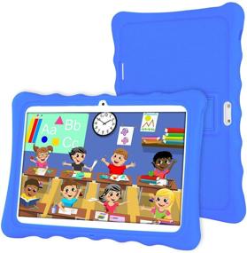 img 4 attached to 📱 10 Inch LAMZIEN Kids Tablet with Android 8.1, Quad-Core Processor, 2GB RAM, 32GB Storage, Dual-SIM, Pre-Installed Kids Software - Blue