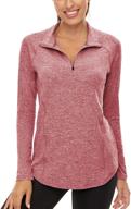 👚 luranee womens long sleeve 1/4 zip pullover: top choice for athletic hiking, running, and workouts logo