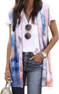 zxzy women's sleeveless open front tunic vest long cardigan tops coat - casual and trendy! logo