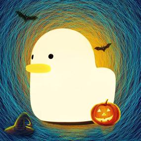 img 4 attached to 🦆 Efficient LED Duck Night Light for Kids: Rechargeable, Silicone Nursery Lamp with Touch Control & Timer Setting for Bedroom Home Decoration