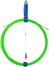 img 4 attached to 🔌 Enhanced Through Wall Wire Threader Fish Tape - 40FT (12M) with Fish Cable Fastener & Steel Rope
