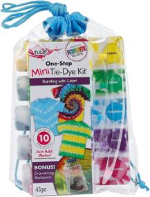 img 4 attached to 🌷 Tulip One-Step Tie-Dye Kit: Complete 43 Piece Set with Drawstring Bag