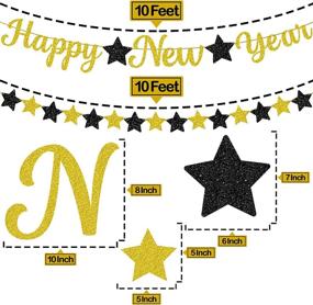 img 1 attached to Happy Year Banner Star Garland