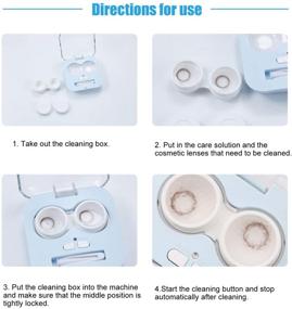 img 2 attached to 👁️ TWSOUL Contact Lens Cleaner: Ultrasonic Cleaning Machine with USB Charging Cable and Independent Cleaning Box - Fast and Efficient Cleaning for Contact Lenses