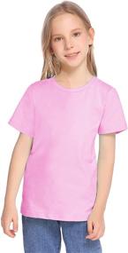 img 1 attached to Greatchy 3 Pack Long Sleeve Crewneck T Shirts for Girls - Stylish Tops, Tees, and Blouses