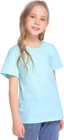 img 2 attached to Greatchy 3 Pack Long Sleeve Crewneck T Shirts for Girls - Stylish Tops, Tees, and Blouses