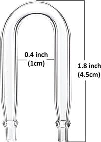 img 1 attached to 🌿 Enhanced Aquarium Planted Tank CO2 Diffuser - JARDLI Pollen Glass with U-Shape Connecting Tube