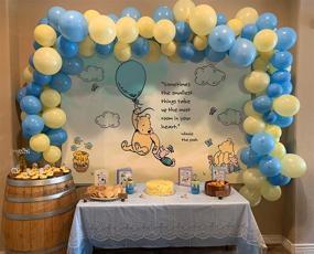 img 3 attached to BCARICH 6X4 Feet Backdrop For Classic Winnie The Pooh Themed Party