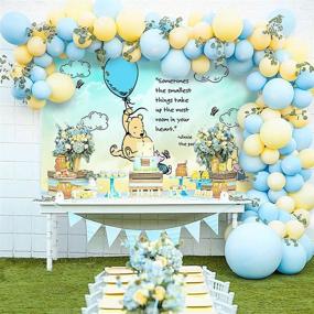 img 1 attached to BCARICH 6X4 Feet Backdrop For Classic Winnie The Pooh Themed Party