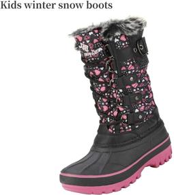 img 2 attached to 👢 DREAM PAIRS Kids Insulated Winter Snow Boots - Waterproof & High Performance