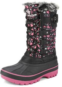 img 4 attached to 👢 DREAM PAIRS Kids Insulated Winter Snow Boots - Waterproof & High Performance