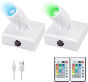 img 4 attached to HONGUT Spotlight Rechargeable Paintings Lights 2Pack