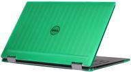 🔋 mcover ipearl hard shell case - green for 13.3" dell xps 13 9365 2-in-1 convertible laptop logo