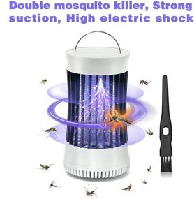img 3 attached to 🦟 NALAX Portable Mosquito Killer Trap, 2000Ah Long Battery Life & USB Powered Rechargeable Insect Fly Zapper for Indoor Outdoor, Camping, Travel - Strong Suction Turbo Fan