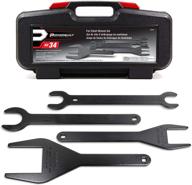 🔧 powerbuilt 648746 4 piece fan clutch wrench kit,black: ultimate solution for efficient fan clutch work logo