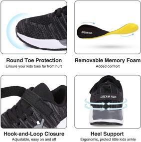 img 1 attached to 👟 Breathable Athletic Sneakers for Boys | Lightweight Running Shoes for Casual Wear