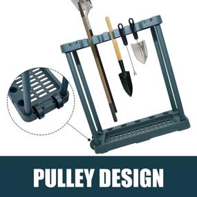 img 1 attached to Garden Tool Organizer Rolling Organizers