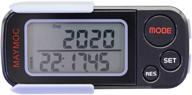 🏃 maymoc 3d педометр с зажимом и ремешком: точный счетчик шагов, счетчик калорий, память на 30 дней логотип