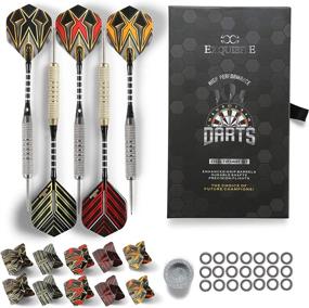 img 3 attached to CC-Exquisite 1 Professional Steel Tip Darts Set - 15 Piece 18 Grams Darts, 15 Aluminum Shafts, Dart Sharpener Tool, 15 O-Rings, and 8 Extra Replacement Flights