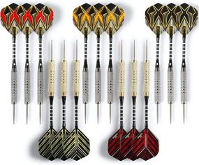 img 4 attached to CC-Exquisite 1 Professional Steel Tip Darts Set - 15 Piece 18 Grams Darts, 15 Aluminum Shafts, Dart Sharpener Tool, 15 O-Rings, and 8 Extra Replacement Flights