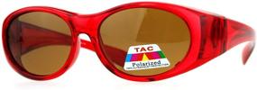 img 4 attached to Protective Fitover Sunglasses: Polarized Shades for Boys and Girls – Ideal Over Glasses Eyewear!