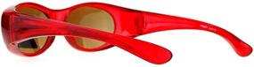 img 2 attached to Protective Fitover Sunglasses: Polarized Shades for Boys and Girls – Ideal Over Glasses Eyewear!