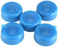 water jug cap 5pcs - convenient screw-on caps with anti-splash design for outlet water bottles логотип