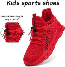 img 2 attached to WYGRQBN Non Slip Breathable Lightweight Athletic Boys' Shoes