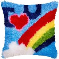 latch pillow cushion adults rainbow logo