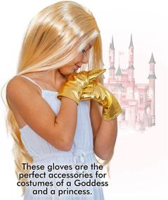 img 1 attached to 🧤 SEO Optimized: Metallic Gold Costume Gloves by Skeleteen