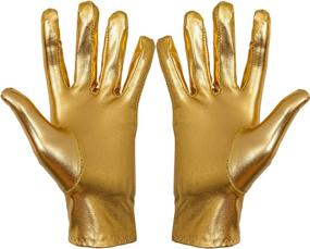 img 4 attached to 🧤 SEO Optimized: Metallic Gold Costume Gloves by Skeleteen