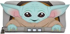 img 4 attached to Loungefly Star Wars Baby Yoda The Mandalorian 🌌 Wallet - A Galactic Accessory for Star Wars Fans!