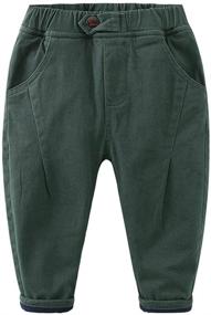 img 4 attached to Mud Kingdom Little Boys Winter Pants: Fleece-Lined with Elastic Waist - Warm and Comfortable