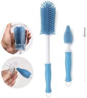 🧼 efficient cleaning solution: beauty nymph silicone bottle brush set for sports water bottles, mugs & straw cleaning – 3 pcs brushes! logo