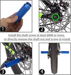 img 3 attached to SMALL STAR Bike Pegs: 2Pcs Aluminum Alloy Anti-Skid Foot Pegs for 3/8 Inch Axles