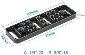 img 3 attached to 🔧 Versatile CAMVATE Multi-Function Mounting Plate with 1/4"-20 and 3/8"-16 Connections for Seamless Equipment Integration