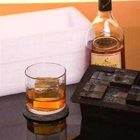 img 3 attached to 🧊 Premium 2-Inch Clear Ice Cube Silicone Mold - Crystal Clear Ice Maker Tray for Whiskey and Cocktails