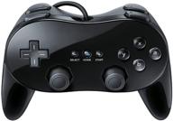 enhance your gaming experience with the sqdeal classic pro controller console gamepad joystick for nintendo wii game remote (black) логотип