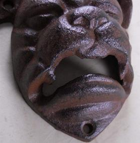 img 2 attached to 🐶 Premium Cast Iron Bulldog Bottle Opener - Stylish Wall Mount Design for Easy Opening