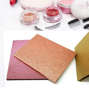 img 2 attached to 👁️ IAXSEE Eyelash Storage Case – Portable Travel Lash Box for 16 Pairs Eyelashes, Rose Gold 3D Eyelash Book with Sample Catalog Display Card