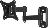 swift mount swift140-ap multi-position tv wall mount 📺 - ideal for 25-inch tvs, sleek black design, compact size logo